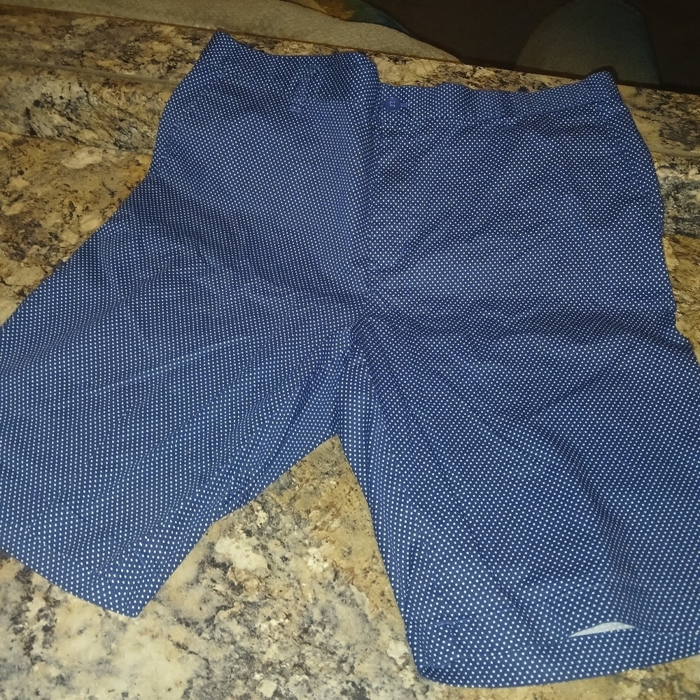 Men's Blue Polka Dot Shorts Size 40